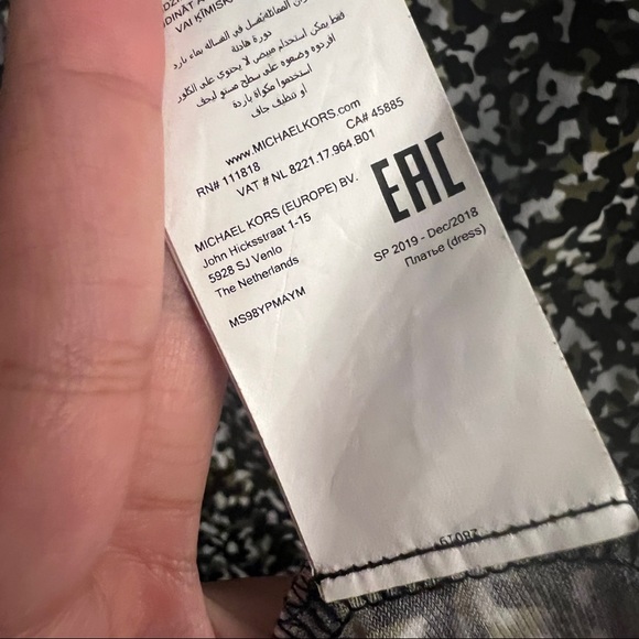 Michael Kors Camo Pencil Dress - Blk/Ivy - Picture 9 of 9